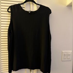 Eileen Fisher Black Knit Tank Top